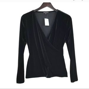 J.Crew Mercantile Long-Sleeve Black Velvet Shirt